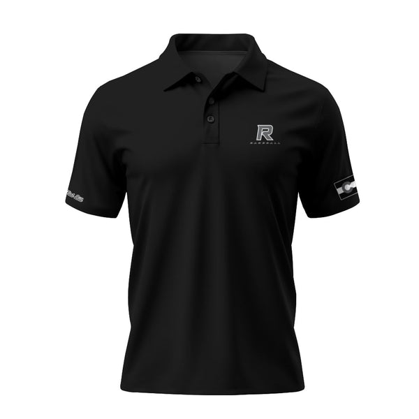 Roosevelt Fan Polo - Solid Black - Short Sleeves *Pre Order*