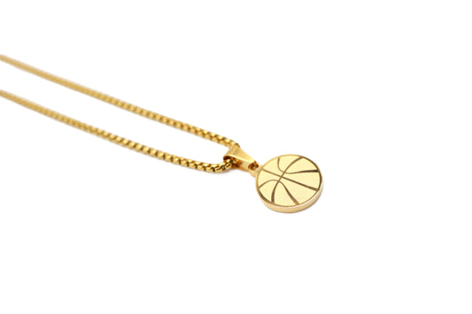 Basketball Pendant - Gold