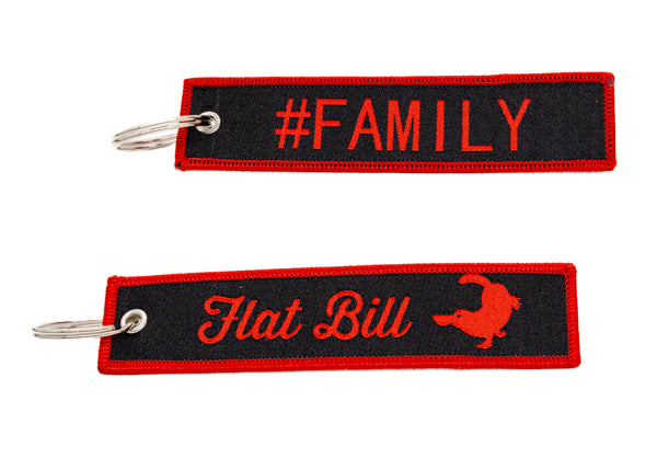 Flat Bill Flight Keychain - Family