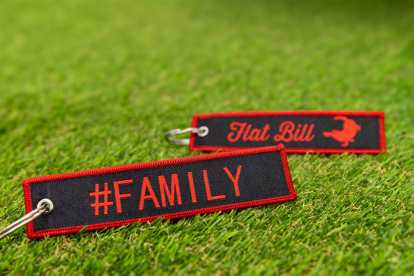 Flat Bill Flight Keychain - Family