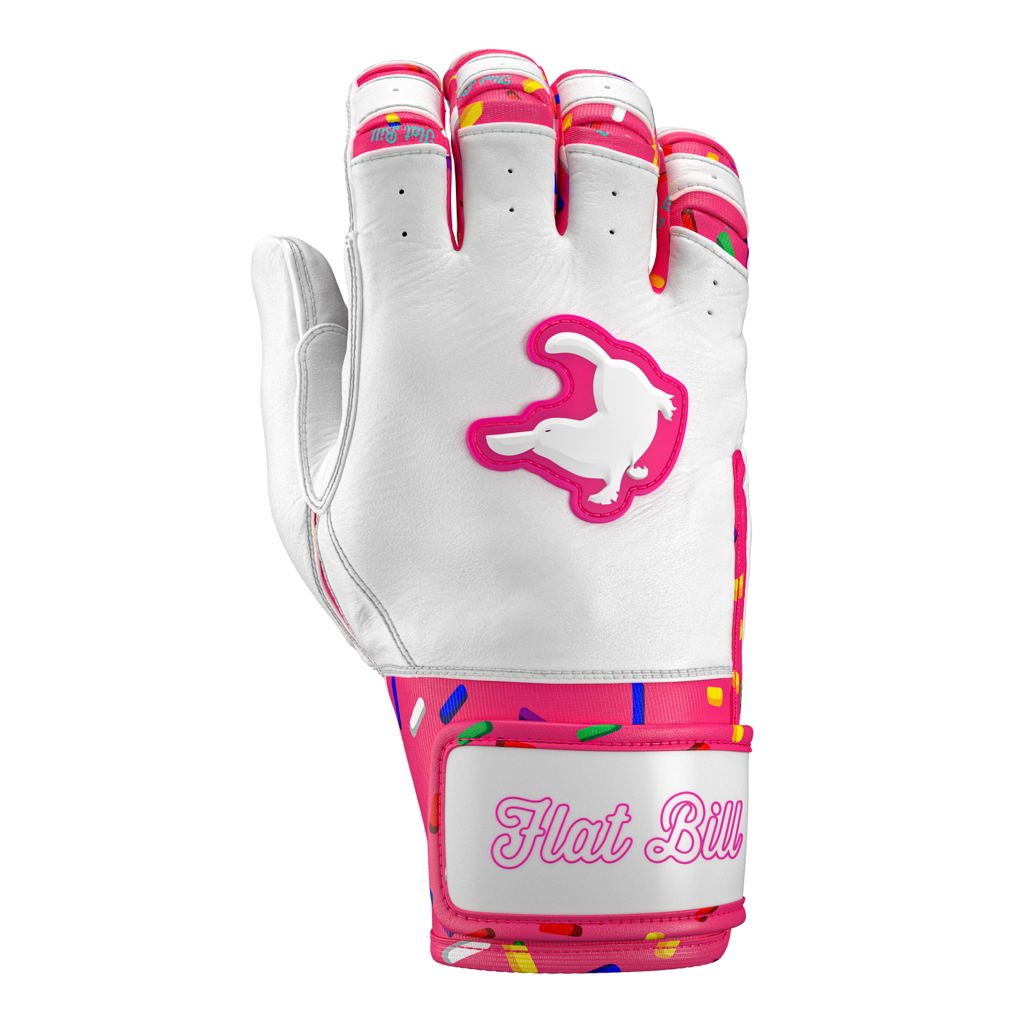 Batting Gloves Regular Strap - Pink Donut