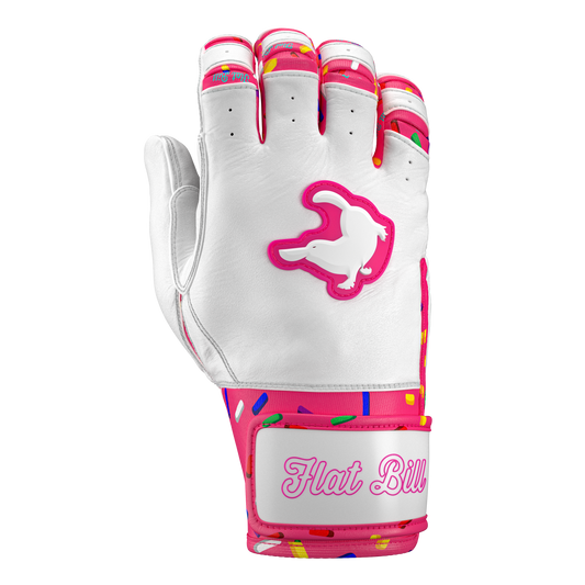 Batting Gloves Regular Strap - Pink Donut