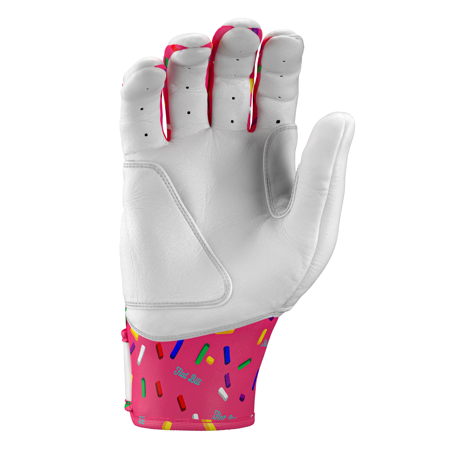 Batting Gloves Regular Strap - Pink Donut