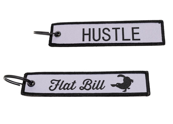 Flat Bill Flight Keychain - Hustle