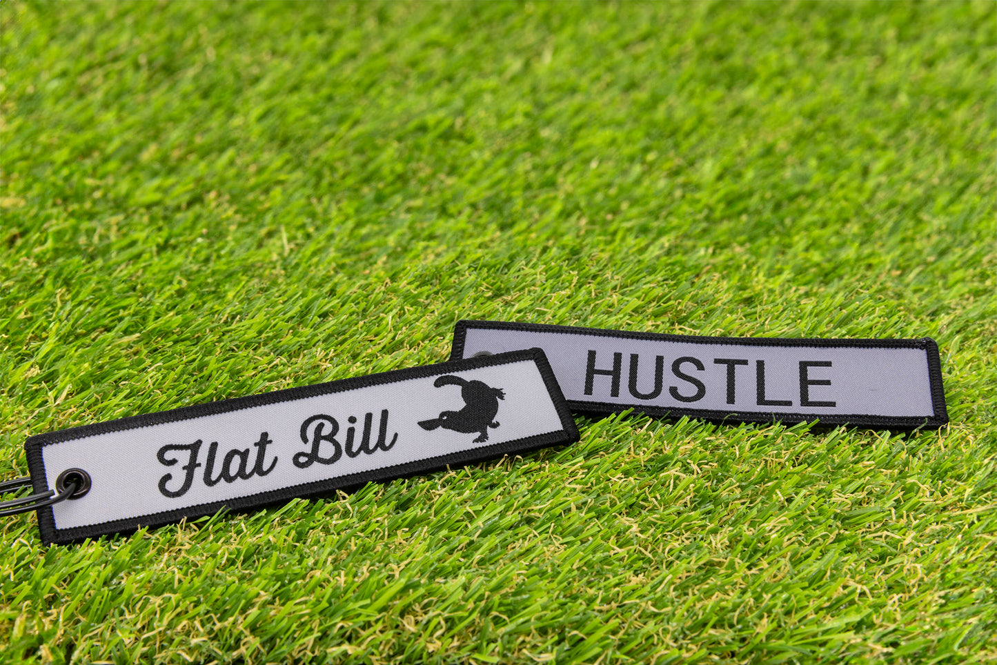 Flat Bill Flight Keychain - Hustle