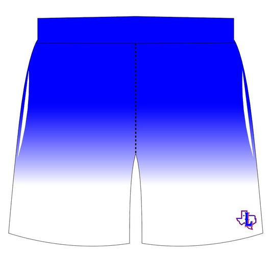 LBA Fan Shorts - Blue/White Ombre