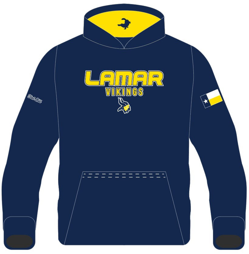 Lamar Fan Hoodie - Navy Winter Thermal Hoodie