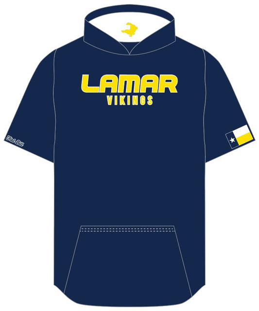 Lamar Fan Hoodie - Navy Short Sleeves *Pre Order*