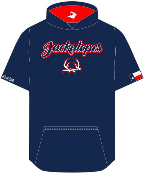 Jackalopes Fan Hoodie - Navy - Short Sleeves