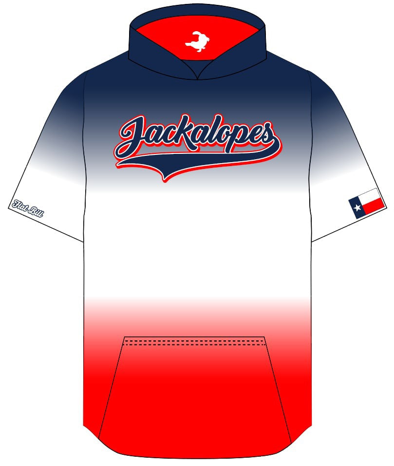 Jackalopes Fan Hoodie - Tricolor - Short Sleeves