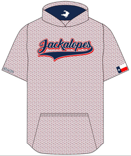 Jackalopes Fan Hoodie - Pattern - Short Sleeves