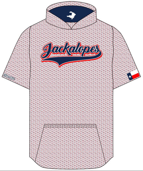 Jackalopes Fan Hoodie - Pattern - Short Sleeves