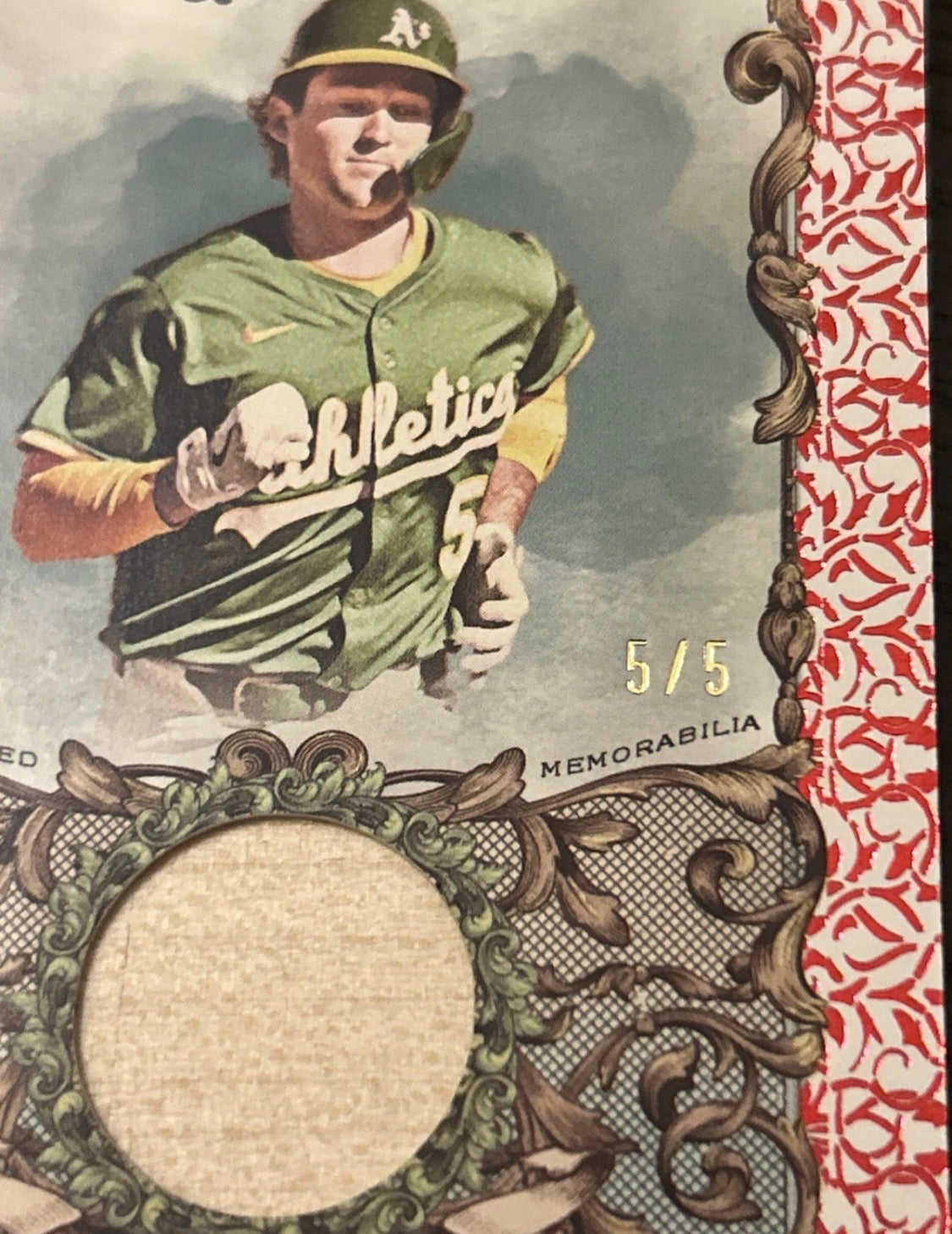 2025 Topps Allen & Ginter ~ Jacob Wilson RC Bat Relic “Jersey #5”- 5/5