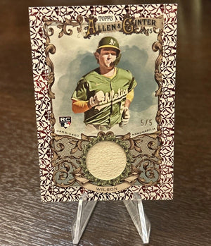 2025 Topps Allen & Ginter ~ Jacob Wilson RC Bat Relic “Jersey #5”- 5/5