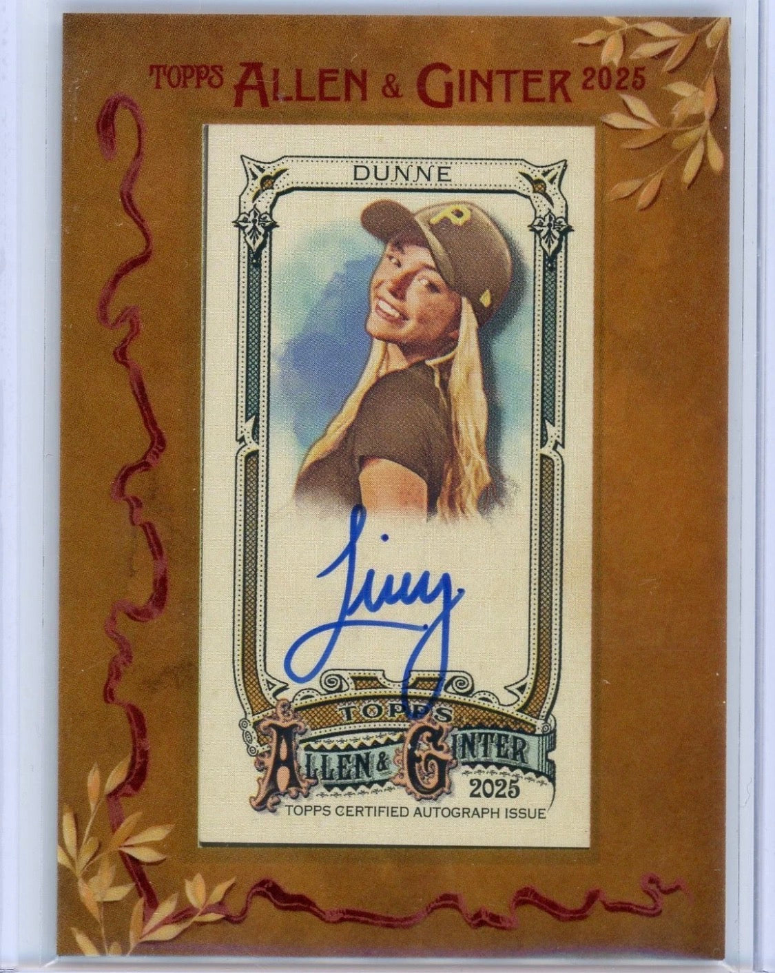 LIVVY DUNNE 2025 Topps Allen & Ginter Mini Framed On Card AUTO
