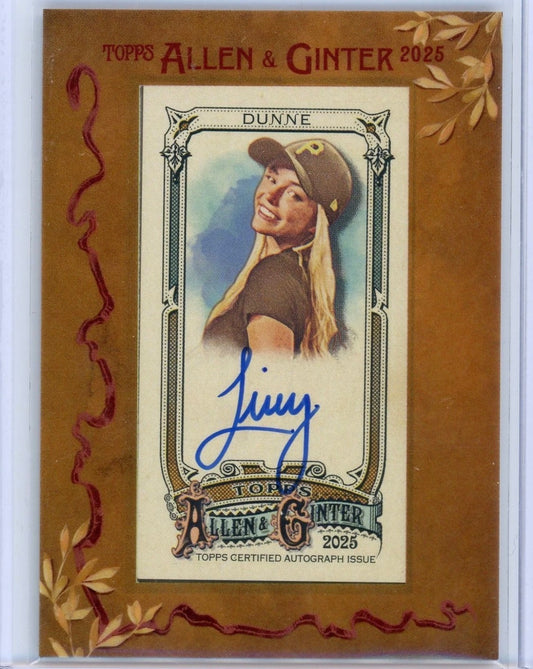 LIVVY DUNNE 2025 Topps Allen & Ginter Mini Framed On Card AUTO