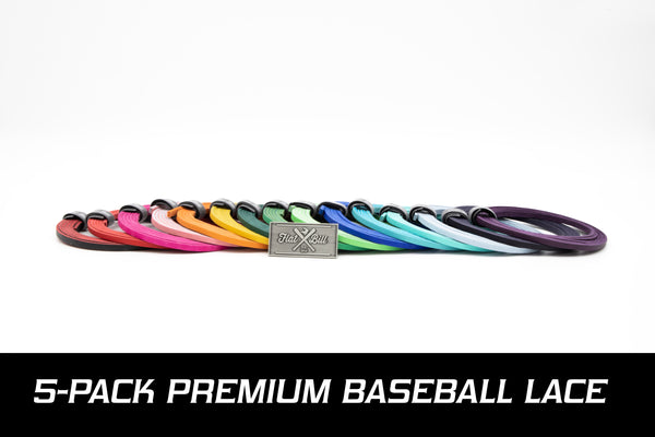 5 Pack Premium Baseball Lace