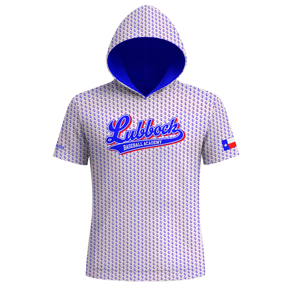 Lubbock Baseball Pattern Premium Sublimated Short Sleeve Hoodie