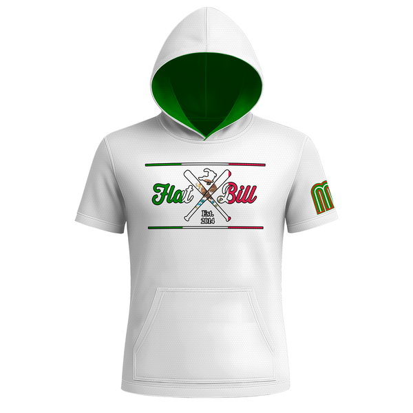 Mexico - White - Sublimated Short Sleeve Hoodie