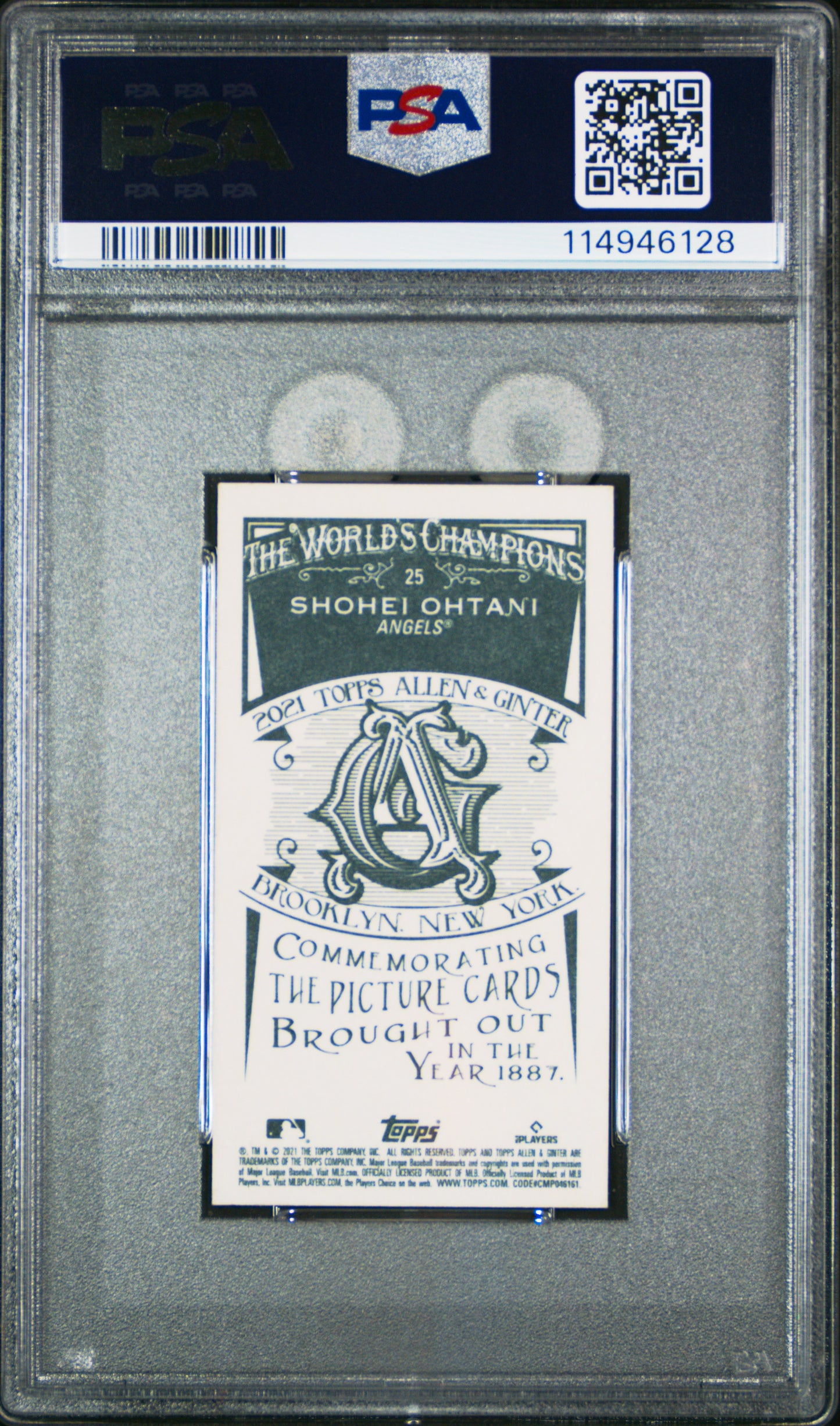 2021 TOPPS ALLEN & GINTER | MINI-ALLEN & GINTER BACK #25 SHOHEI OHTANI