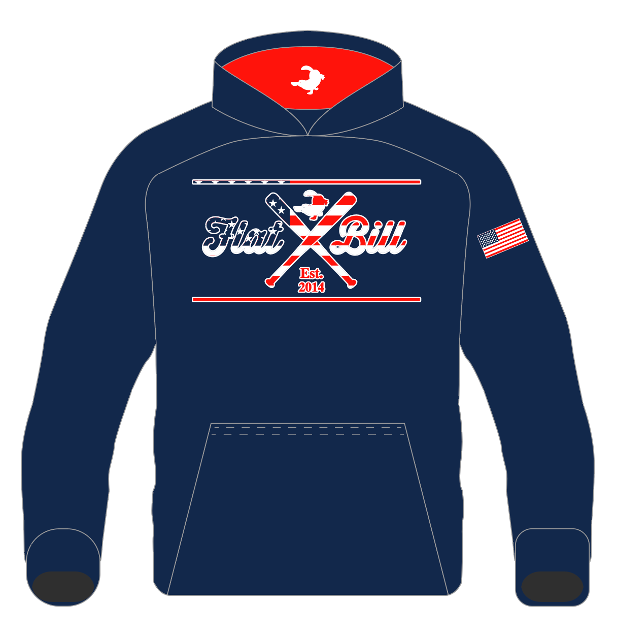 USA - Premium Sublimated Short Sleeve Hoodie *Pre Order*