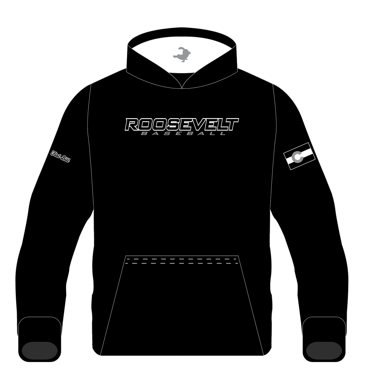 Roosevelt Fan Hoodie - Black Long Sleeves *Pre Order*