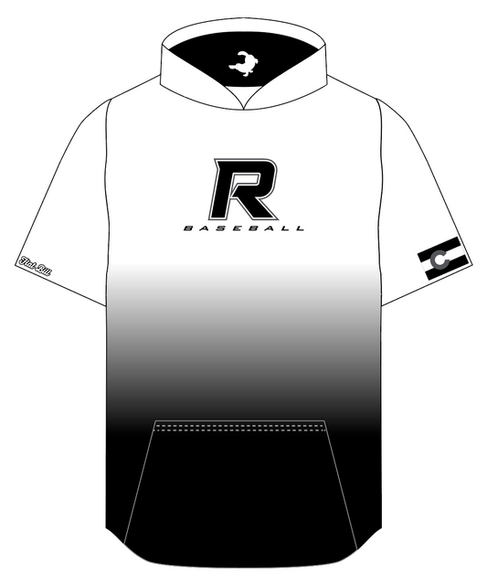 Roosevelt Fan Hoodie - White/Black Ombre - Short Sleeves *Pre Order*