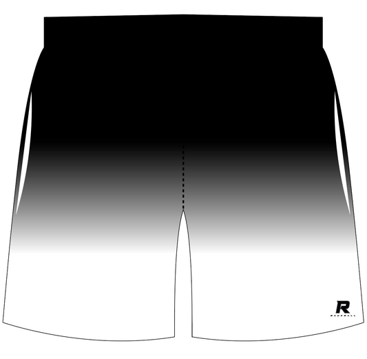 Roosevelt Fan Shorts - Black/White Ombre *Pre Order*