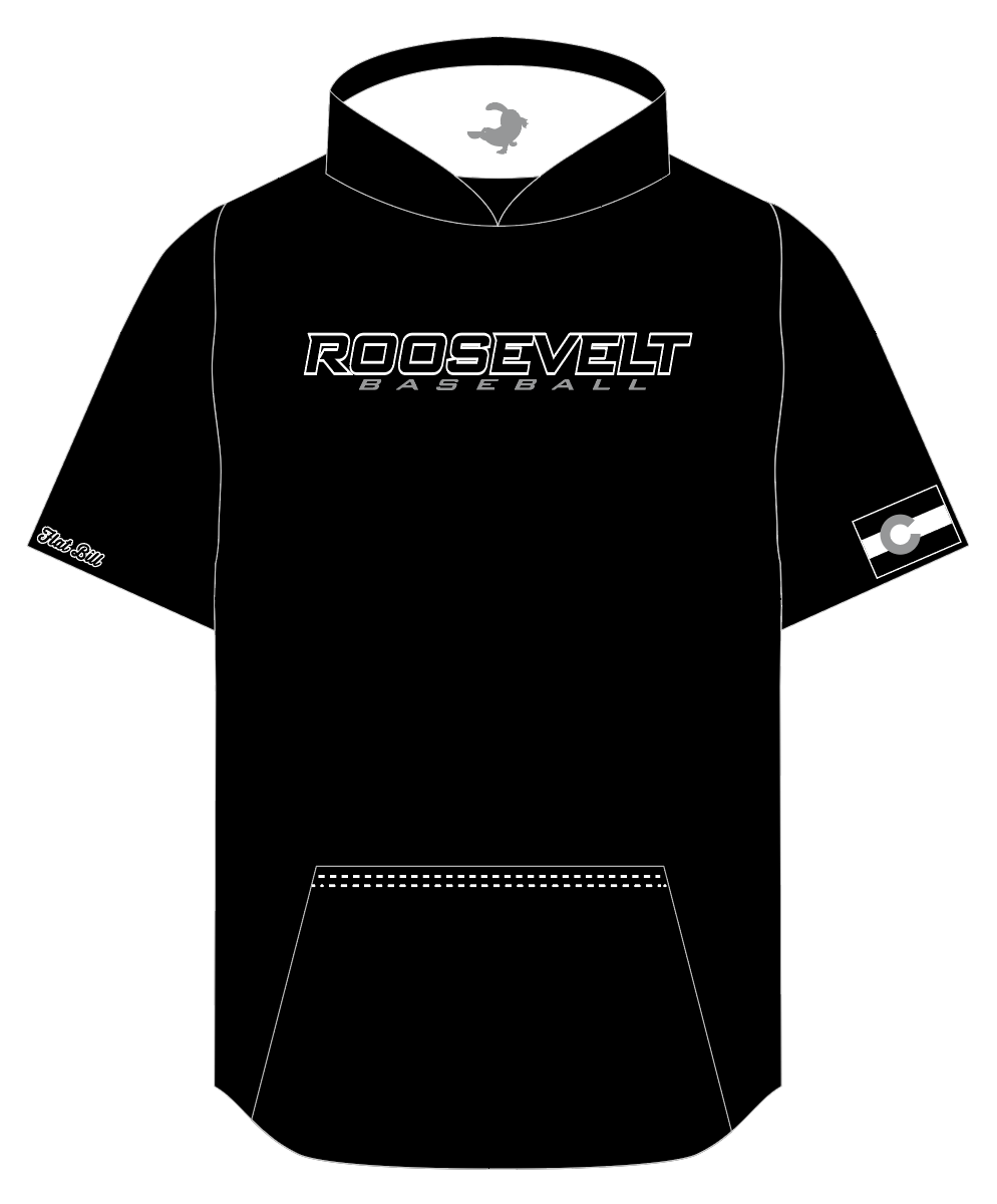 Roosevelt Fan Hoodie - Black Short Sleeves *Pre Order*