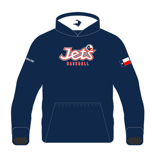 Jets Baseball Winter Thermal Hoodie - Navy