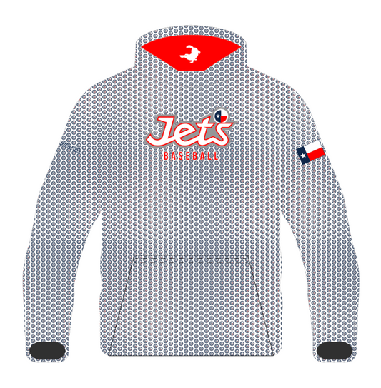 Jets Baseball Winter Thermal Hoodie - Pattern