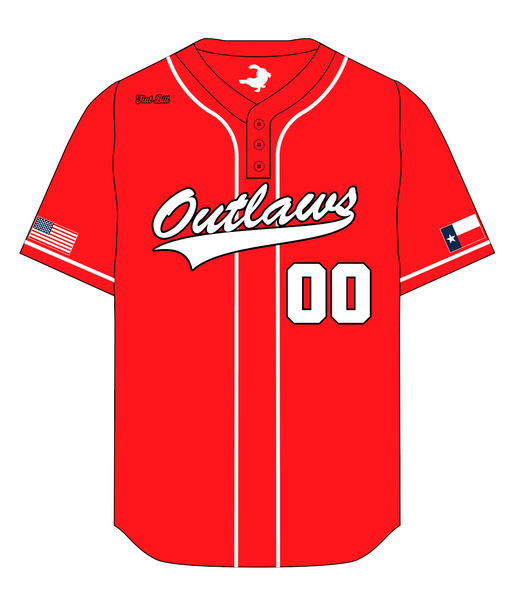 Outlaws Baseball - Red Jersey