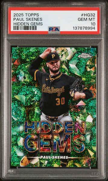 2025 TOPPS HIDDEN GEMS #HG32 PAUL SKENES Pirates Case Hit SSP