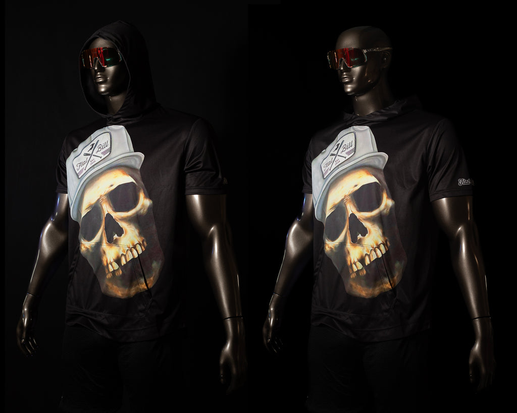 FB Skull  - Premium Sublimated Short Sleeve Hoodie