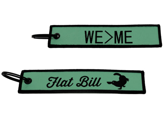 Flat Bill Flight Keychain - WE>ME