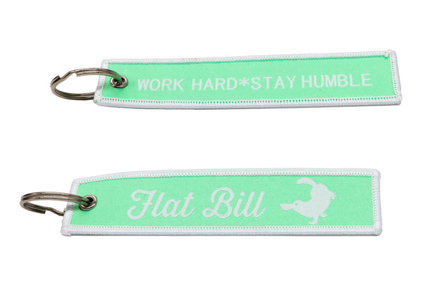 Flat Bill Flight Keychain - Work Hard Stay Humble