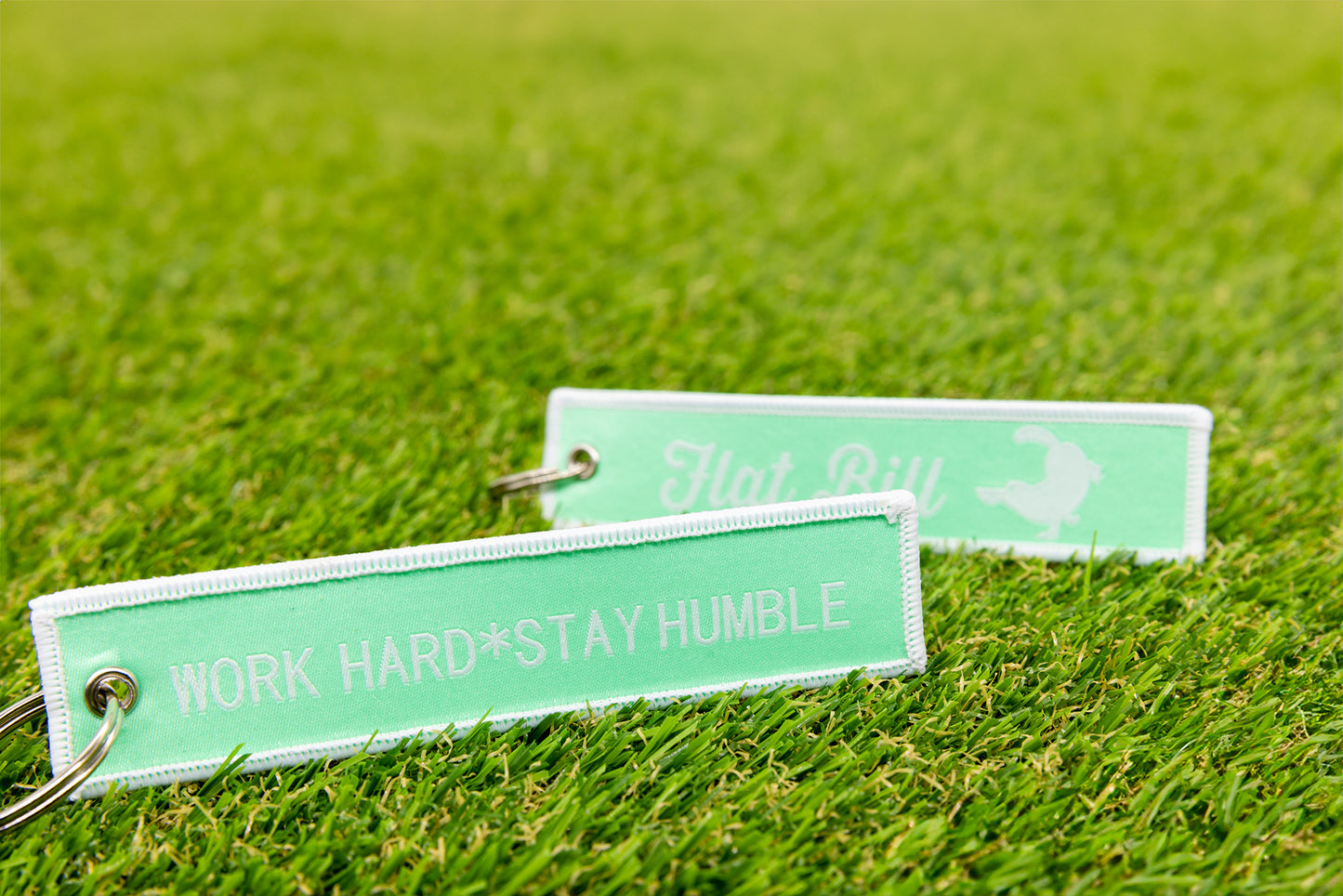 Flat Bill Flight Keychain - Work Hard Stay Humble