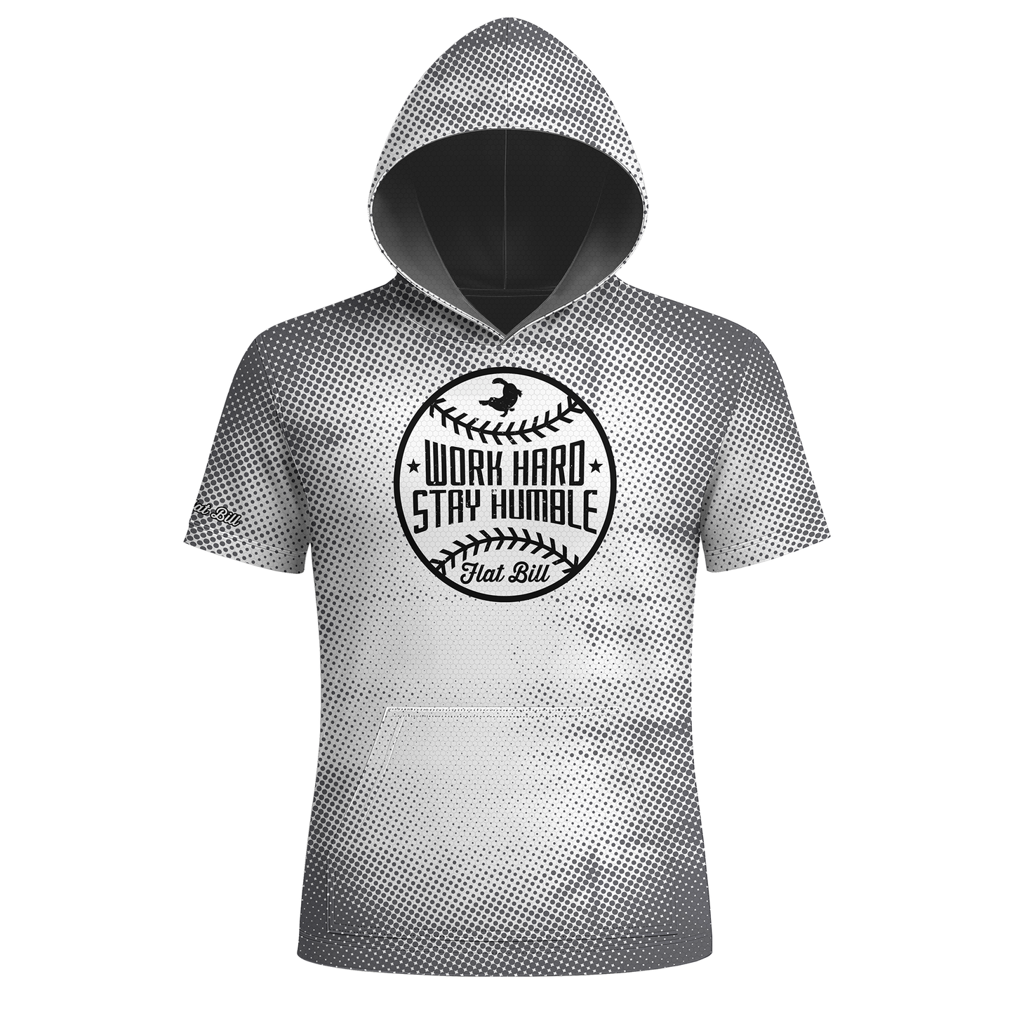 Work Hard Stay Humble  - Premium Sublimated Short Sleeve Hoodie