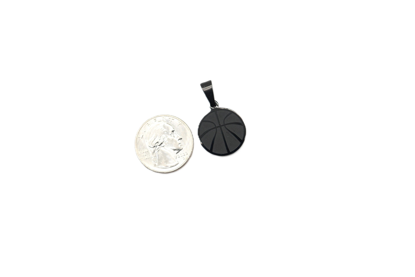 Basketball Pendant - Black