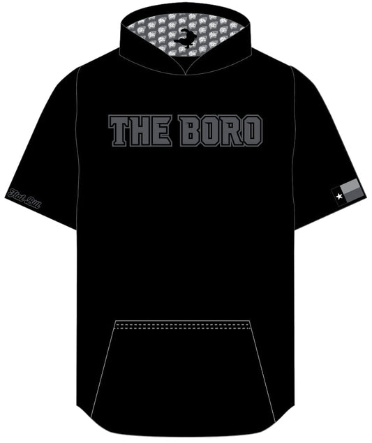 Whitesboro Hoodie - THE BORO Black - Pattern Hood