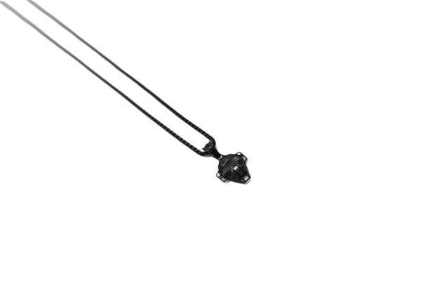 Mini Catchers Mask Pendant - Black