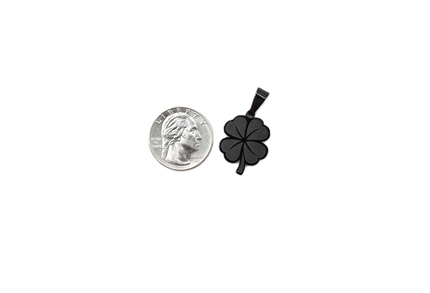 4Leaf Clover Pendant - Black