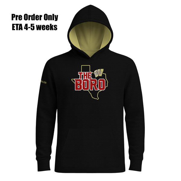 The Boro Hoodie - Black LONG SLEEVES- PRE ORDER