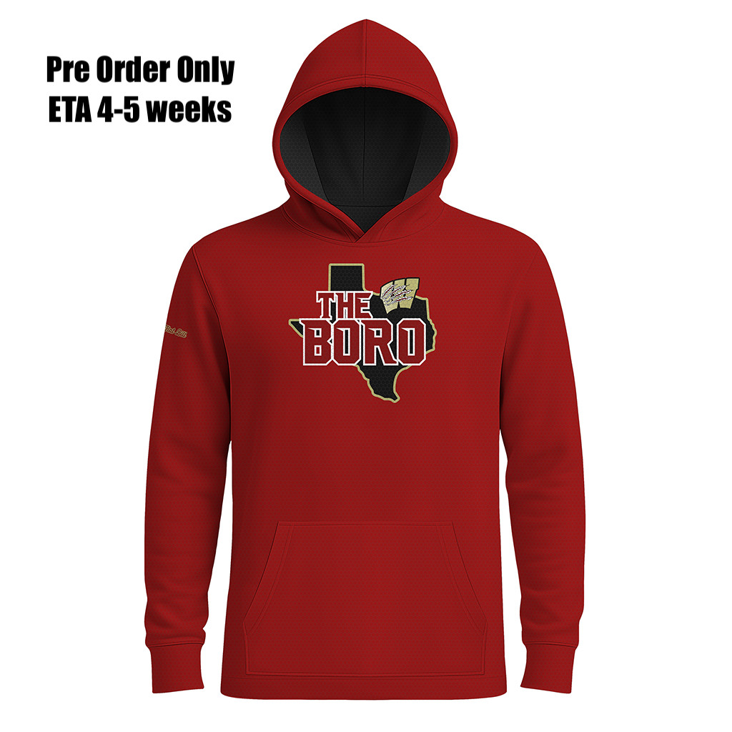 The Boro Hoodie - Maroon LONG SLEEVES- PRE ORDER