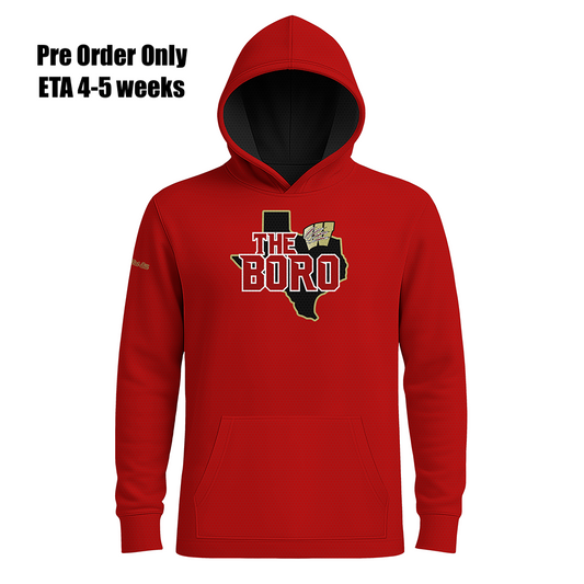 The Boro Hoodie - Maroon LONG SLEEVES- PRE ORDER