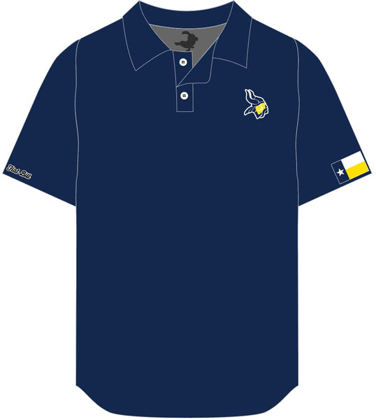 Lamar Fan Polo - Navy - Short Sleeves *Pre Order*