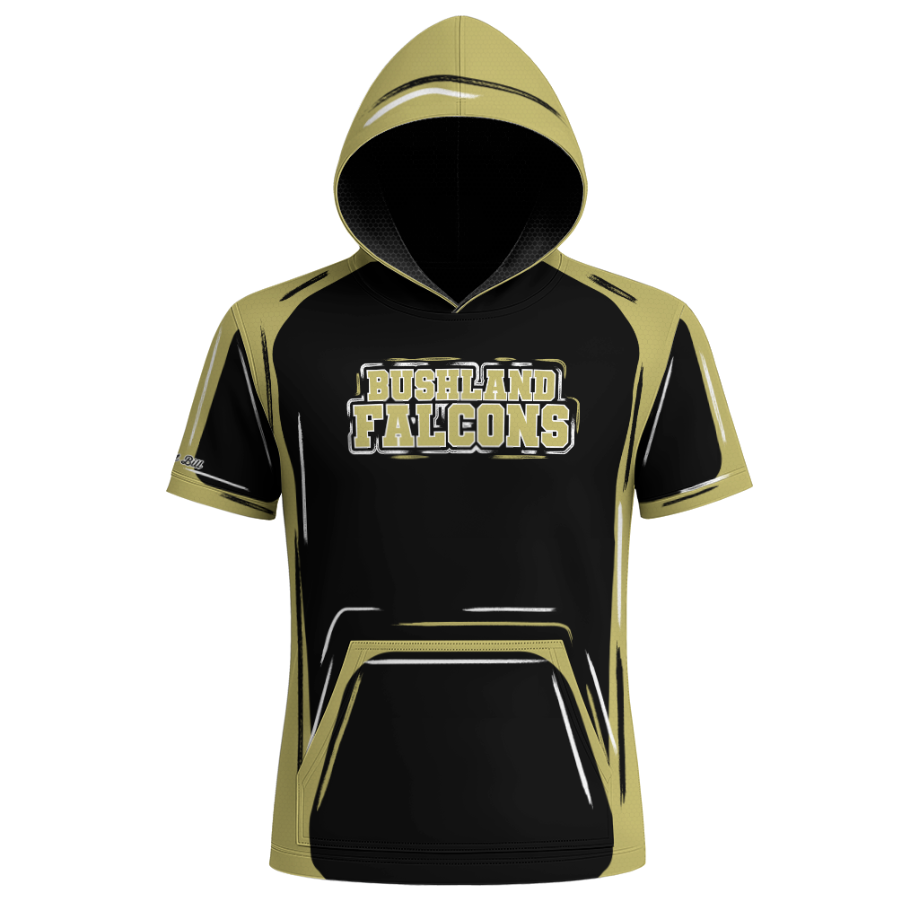 Bushland Falcons Hoodie - Black Cartoon - IN STOCK!