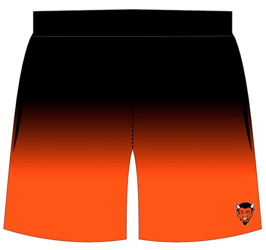 Dumas Demons Shorts - Ombre - Black/Orange Fade