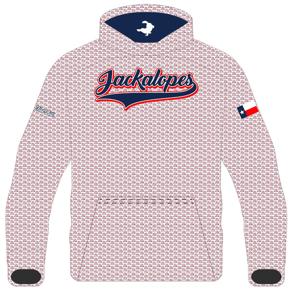 Jackalopes Fan Hoodie - Pattern - Lightweight Long Sleeves