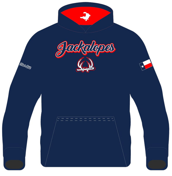 Jackalope Fan Hoodie - Navy Winter Thermal Hoodie